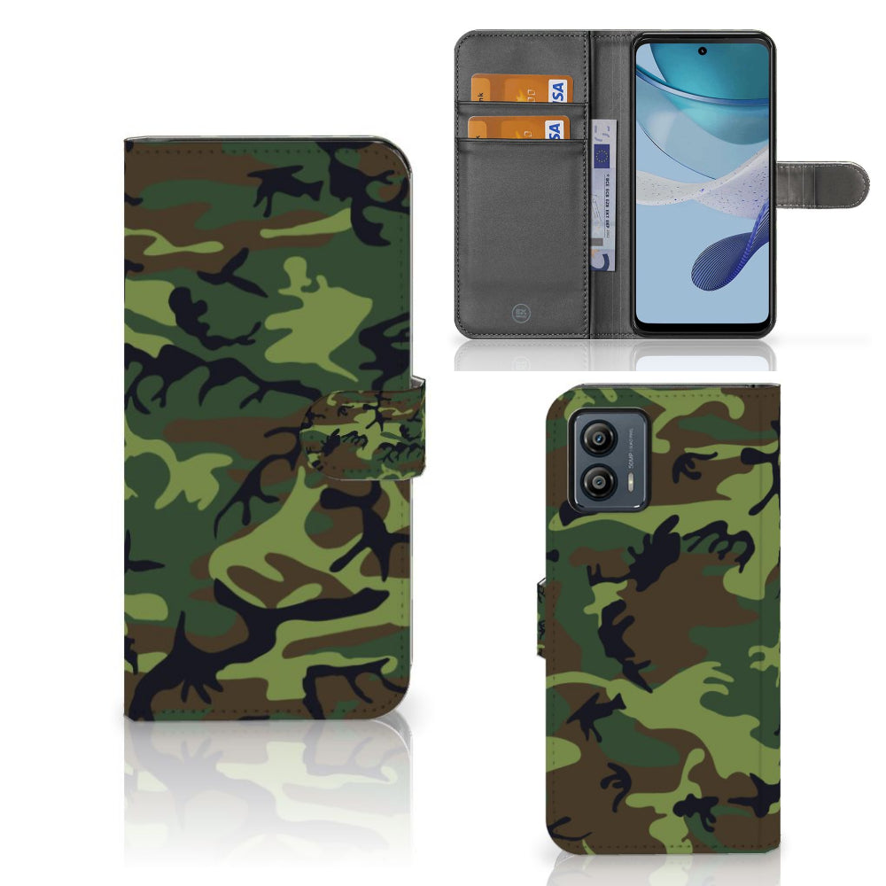 Motorola Moto G53 Telefoon Hoesje Army Dark