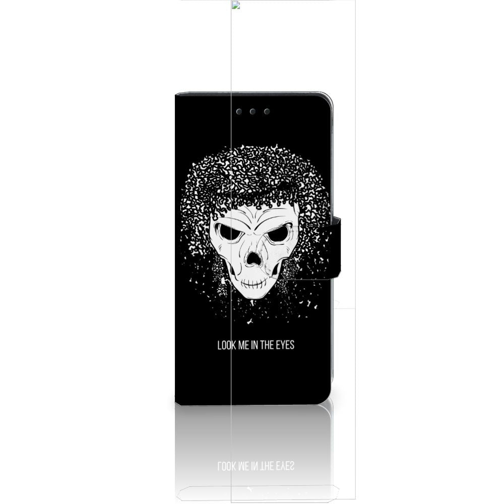 Telefoonhoesje met Naam Huawei Ascend P8 Lite Skull Hair