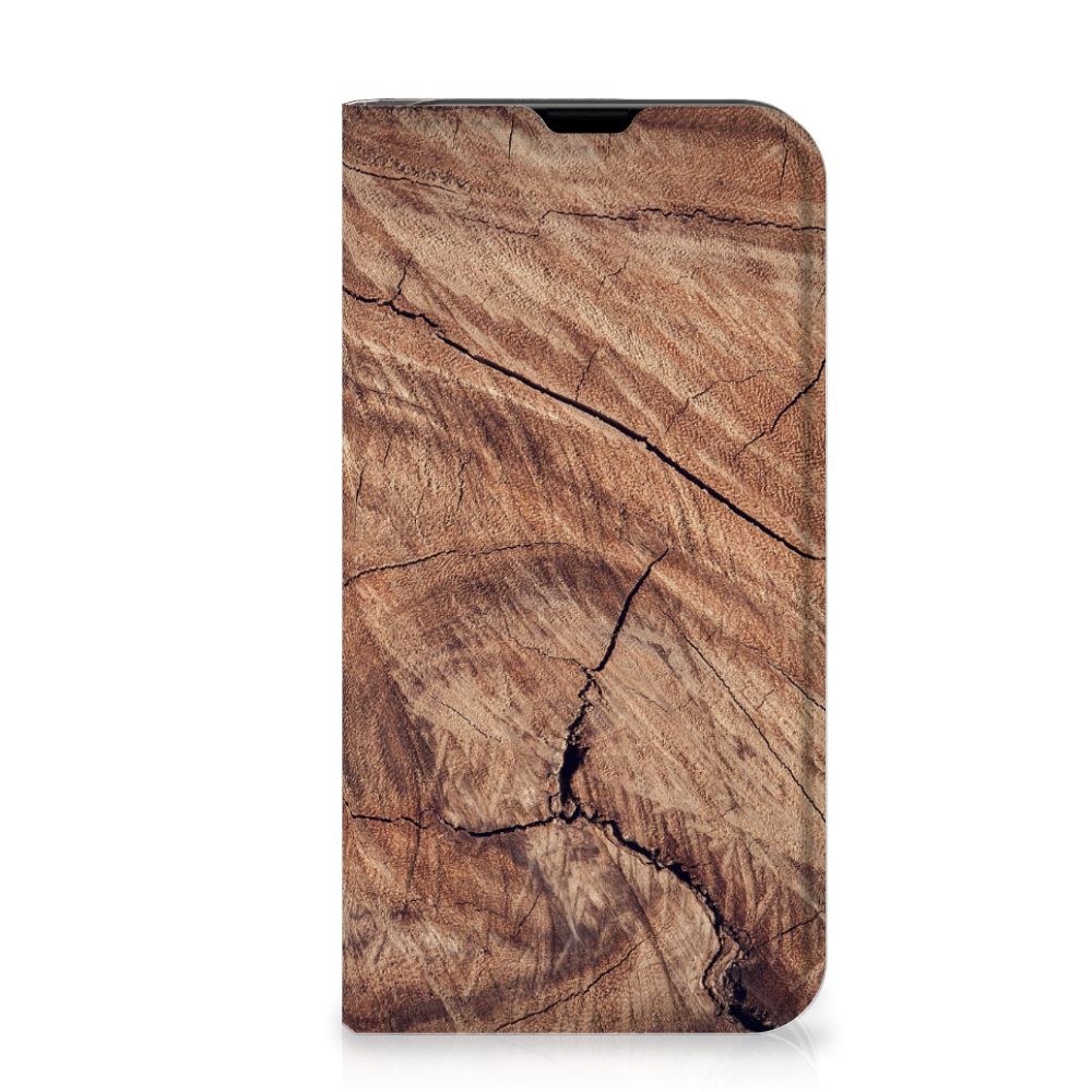 iPhone 13 Mini Book Wallet Case Tree Trunk - B2C Telecom