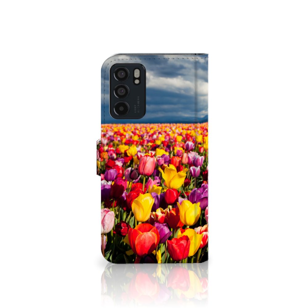OPPO Reno6 5G Hoesje Tulpen