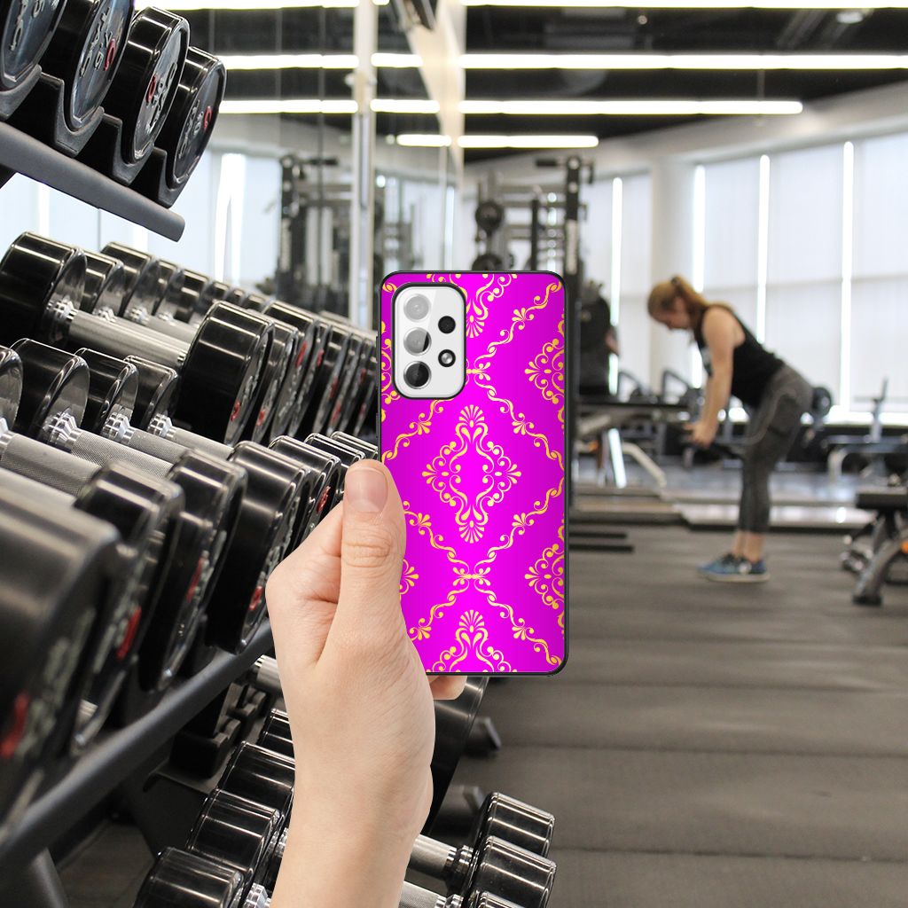 Back Cover Samsung Galaxy A73 Barok Roze B2C Telecom