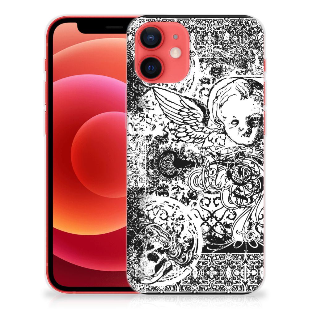 Silicone Back Case iPhone 12 Mini Skulls Angel B2C Telecom