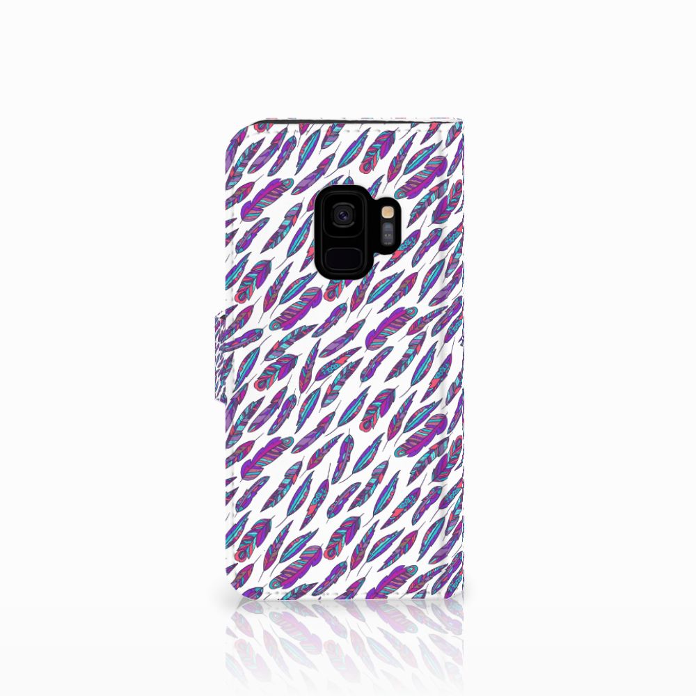 Samsung Galaxy S9 Telefoon Hoesje Feathers Color