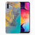 Samsung Galaxy A50 TPU Siliconen Hoesje Marble Blue Gold