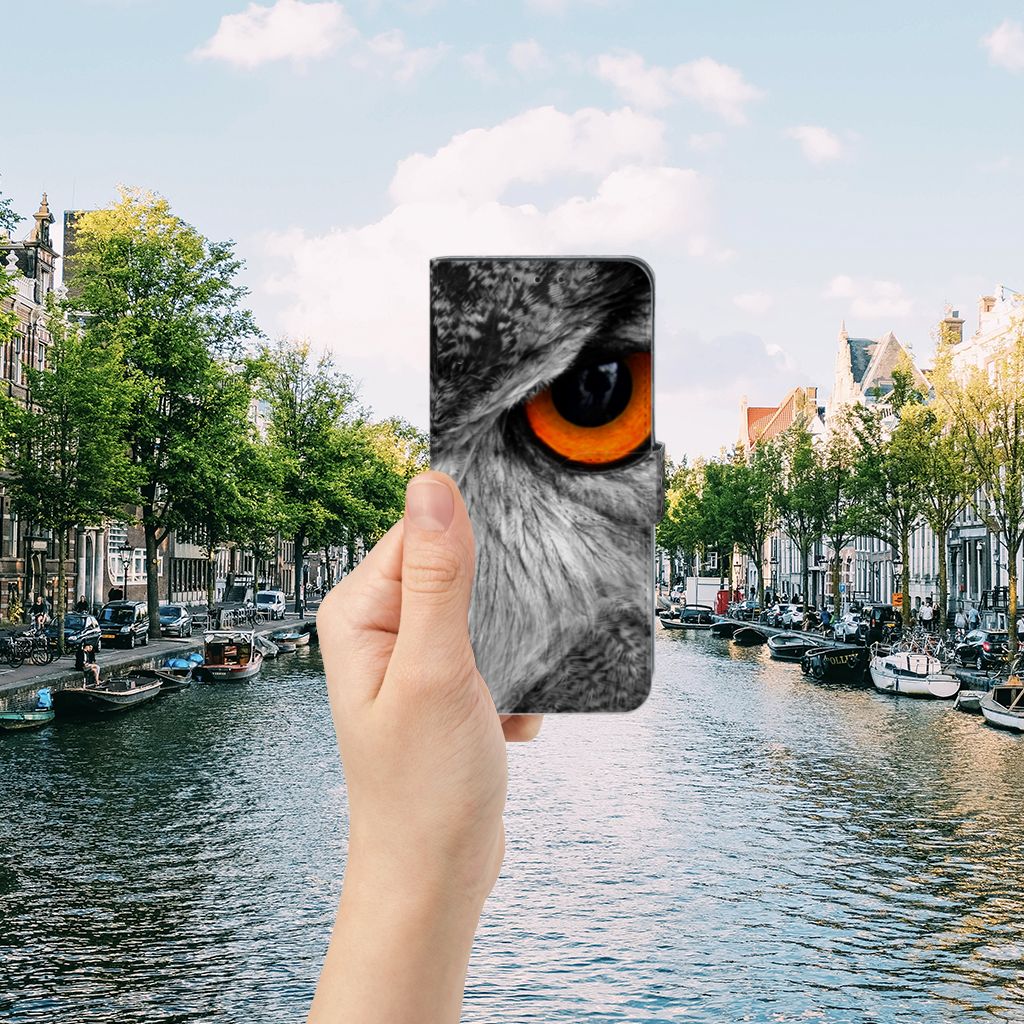 Alcatel 1S 2020 Telefoonhoesje met Pasjes Uil