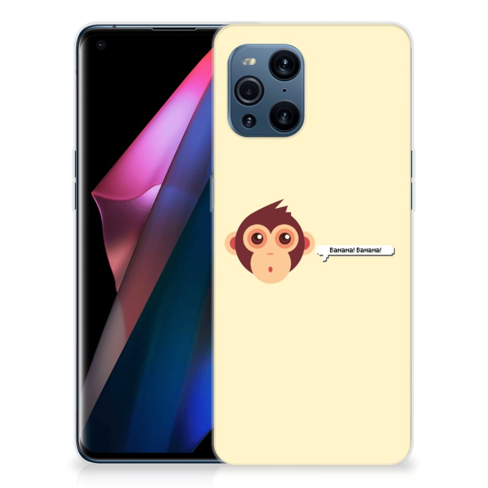 OPPO Find X3 | X3 Pro Telefoonhoesje met Naam Monkey