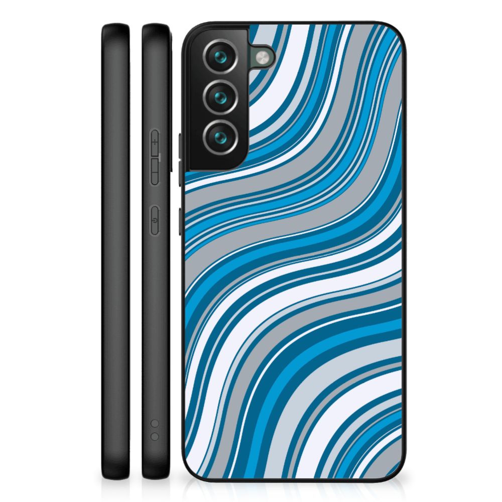 Samsung Galaxy S22 Plus Back Case Waves Blue