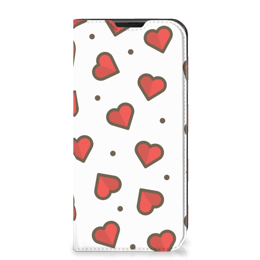 Samsung Galaxy Xcover 6 Pro Hoesje met Magneet Hearts