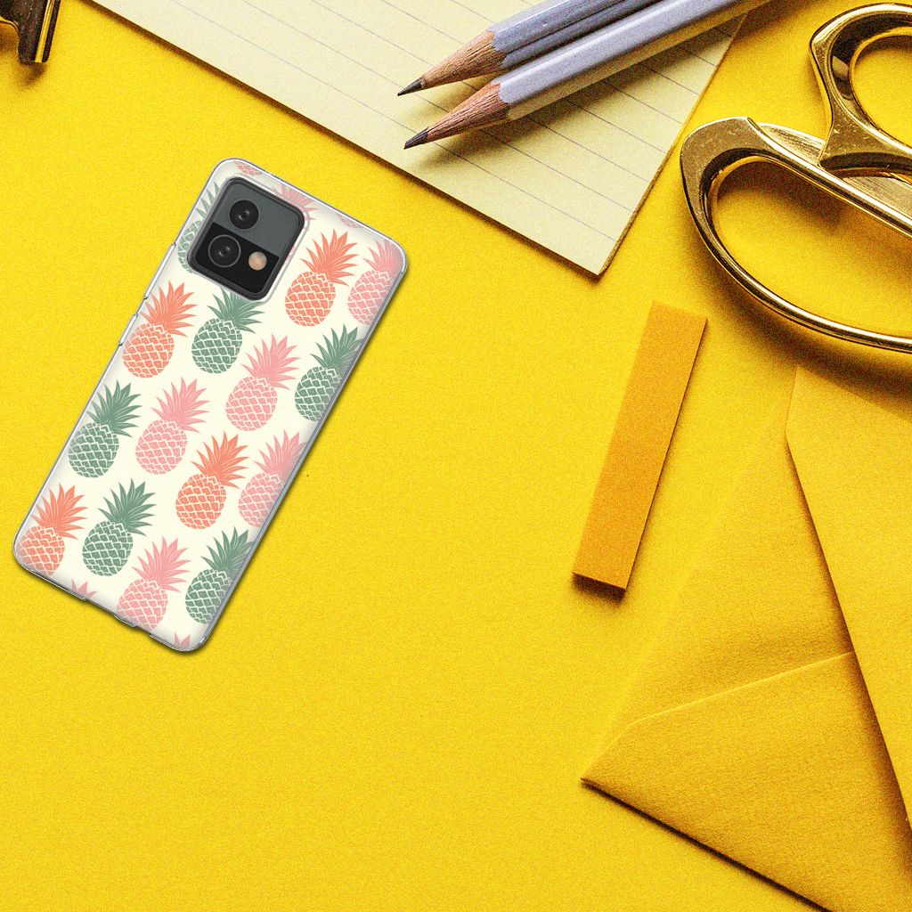 Motorola Moto G72 Siliconen Case Ananas B2C Telecom