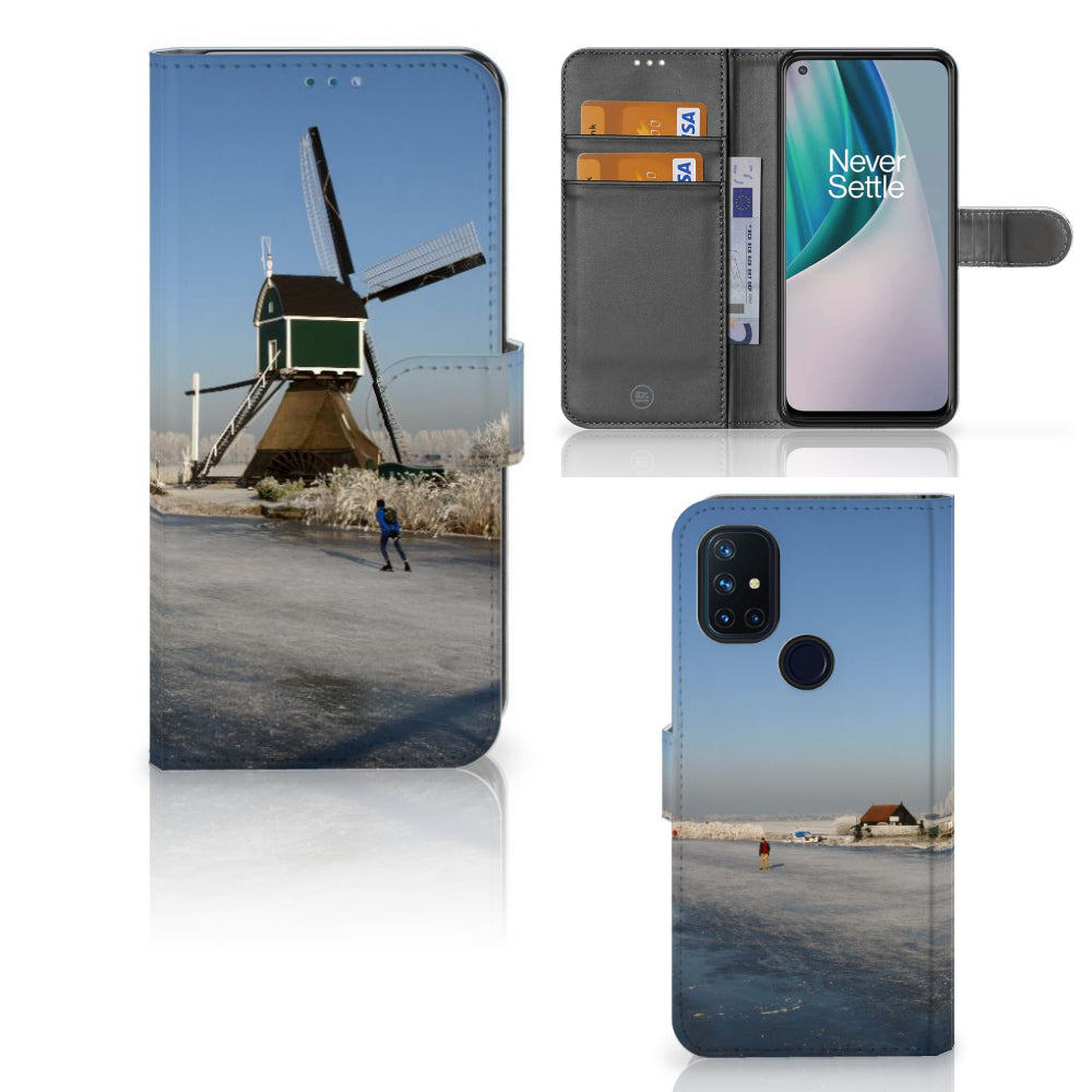 OnePlus Nord N10 Flip Cover Schaatsers