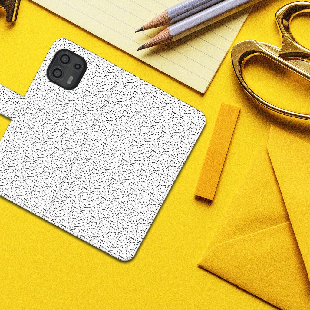 Motorola Edge 20 Lite Telefoon Hoesje Stripes Dots