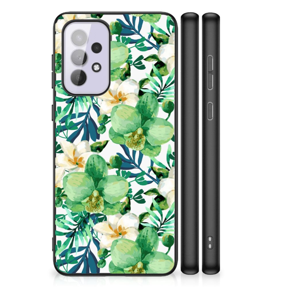 Samsung Galaxy A33 5G Bloemen Hoesje Orchidee Groen B2C Telecom
