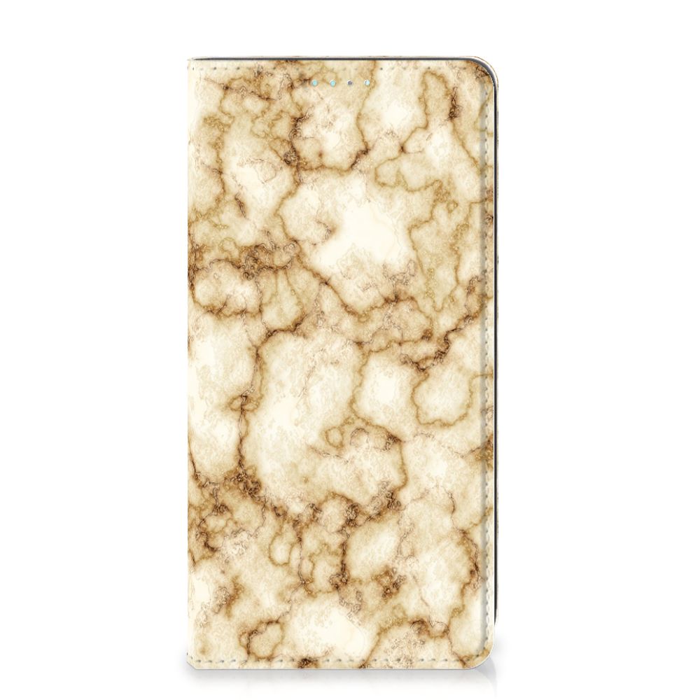 Samsung Galaxy A41 Standcase Marmer Goud - B2C Telecom