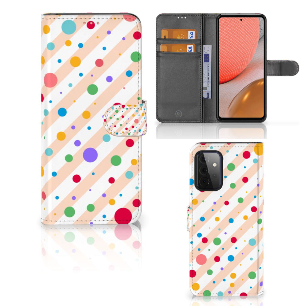 Samsung Galaxy A72 Telefoon Hoesje Dots