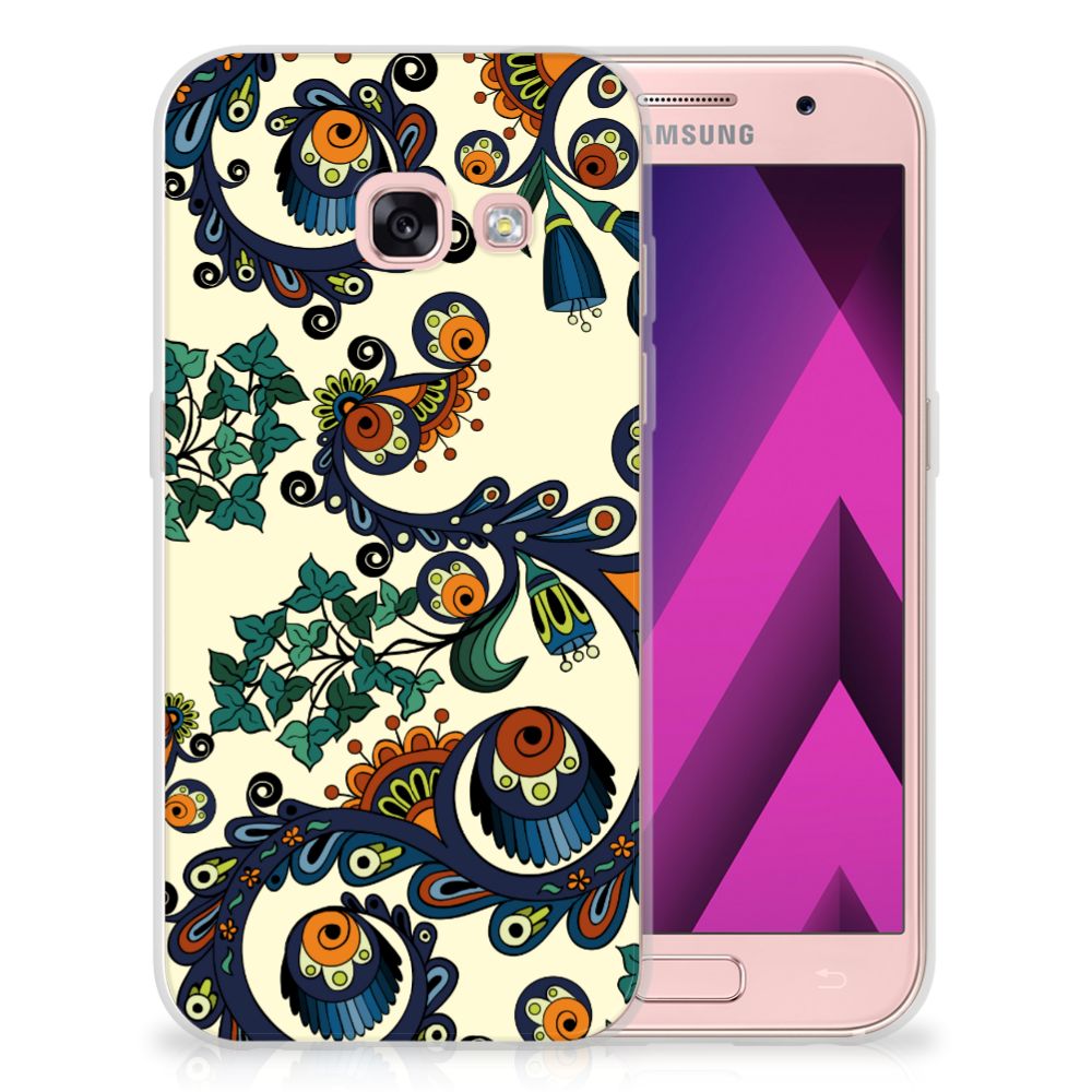 Siliconen Hoesje Samsung Galaxy A3 2017 Barok Flower