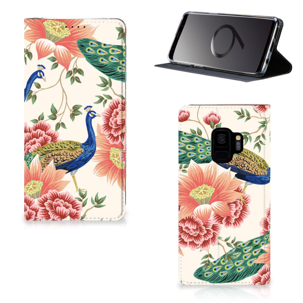 Hoesje maken voor Samsung Galaxy S9 Pink Peacock - B2C Telecom