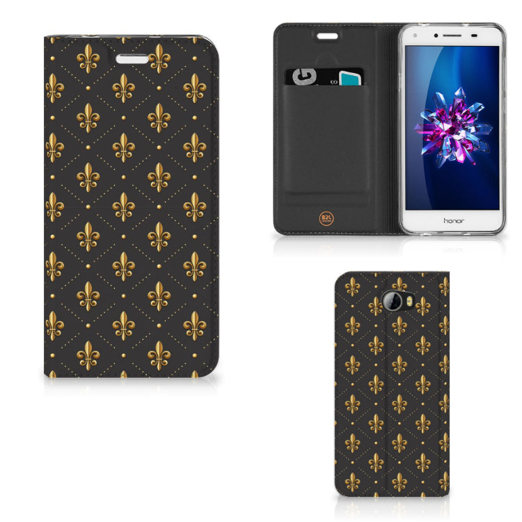 Huawei Y5 2 | Y6 Compact Hoesje met Magneet Franse Lelie