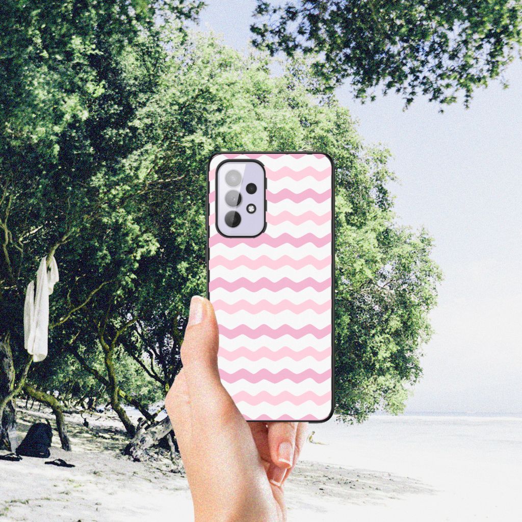 Samsung Galaxy A33 5G Back Case Waves Roze B2C Telecom