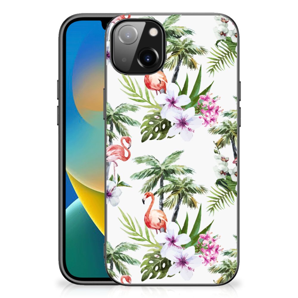 iPhone 14 Plus Dierenprint Telefoonhoesje Flamingo Palms