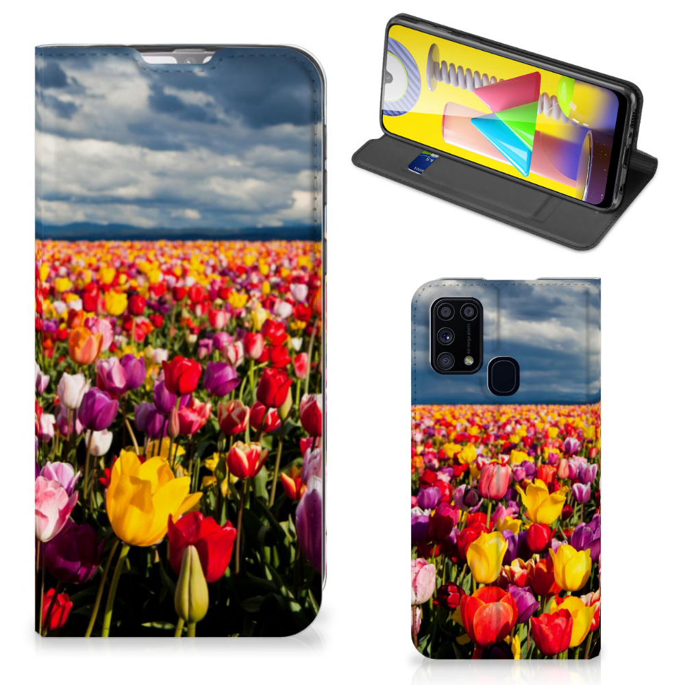 Samsung Galaxy M31 Smart Cover Tulpen - B2C Telecom
