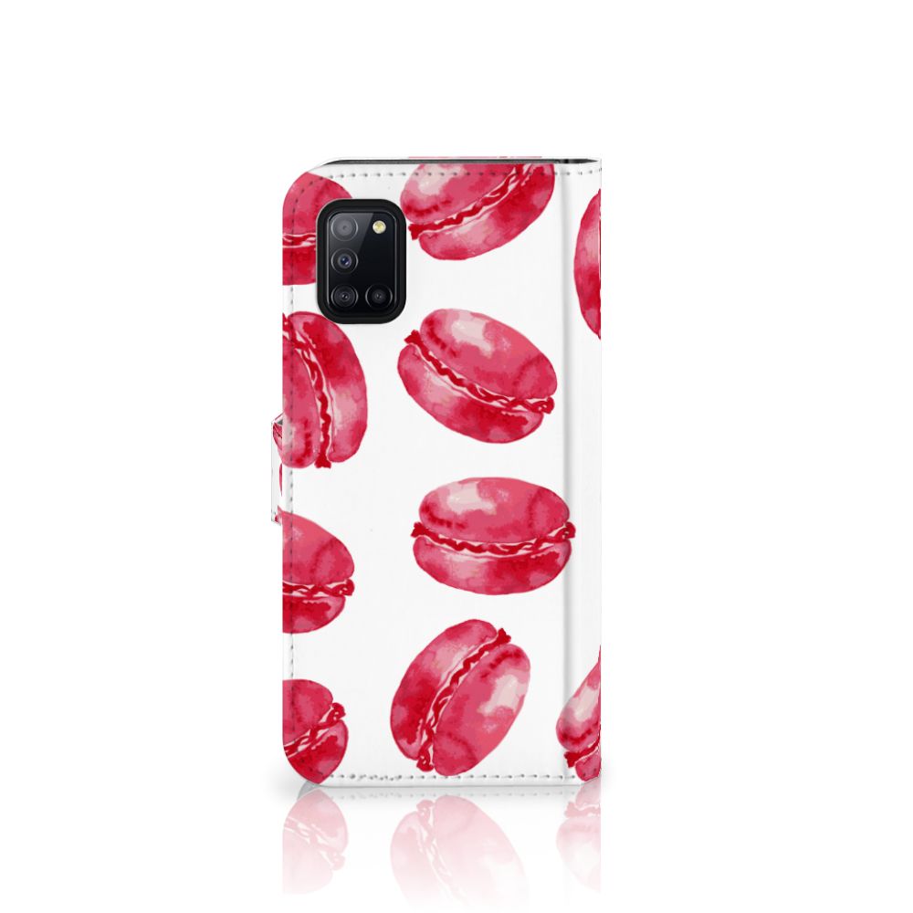 Samsung Galaxy A31 Book Cover Pink Macarons