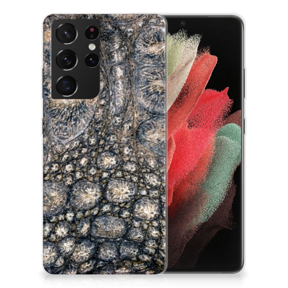 Samsung Galaxy S21 Ultra TPU Hoesje Krokodillenprint B2C Telecom