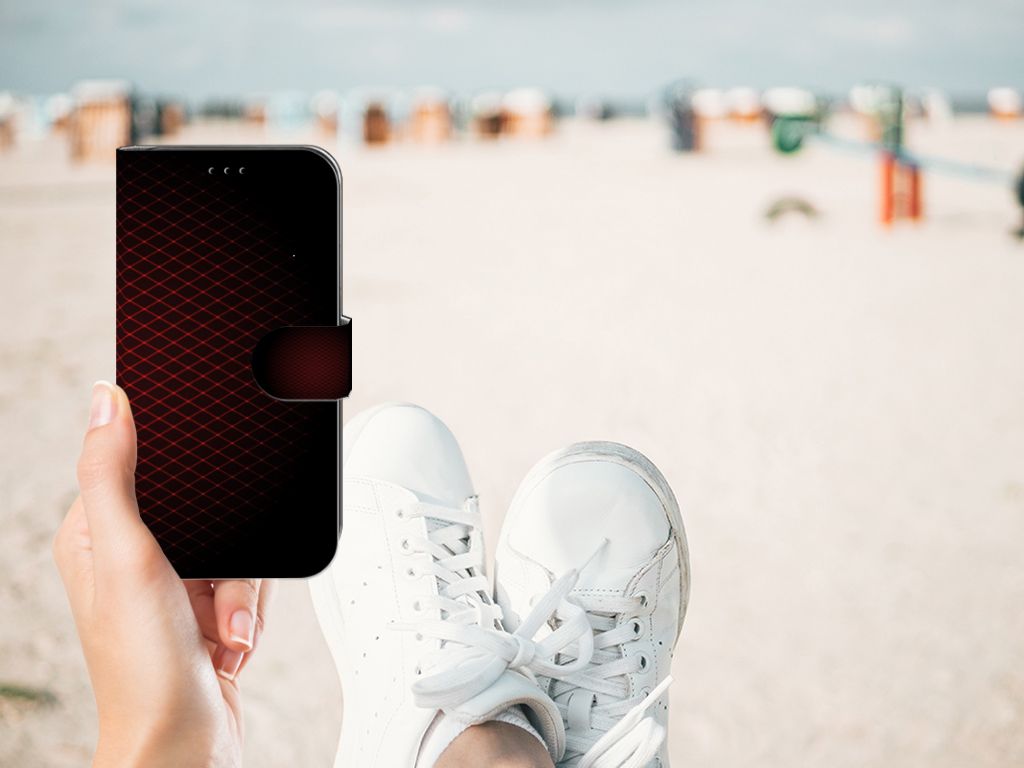 Apple iPhone 11 Telefoon Hoesje Geruit Rood