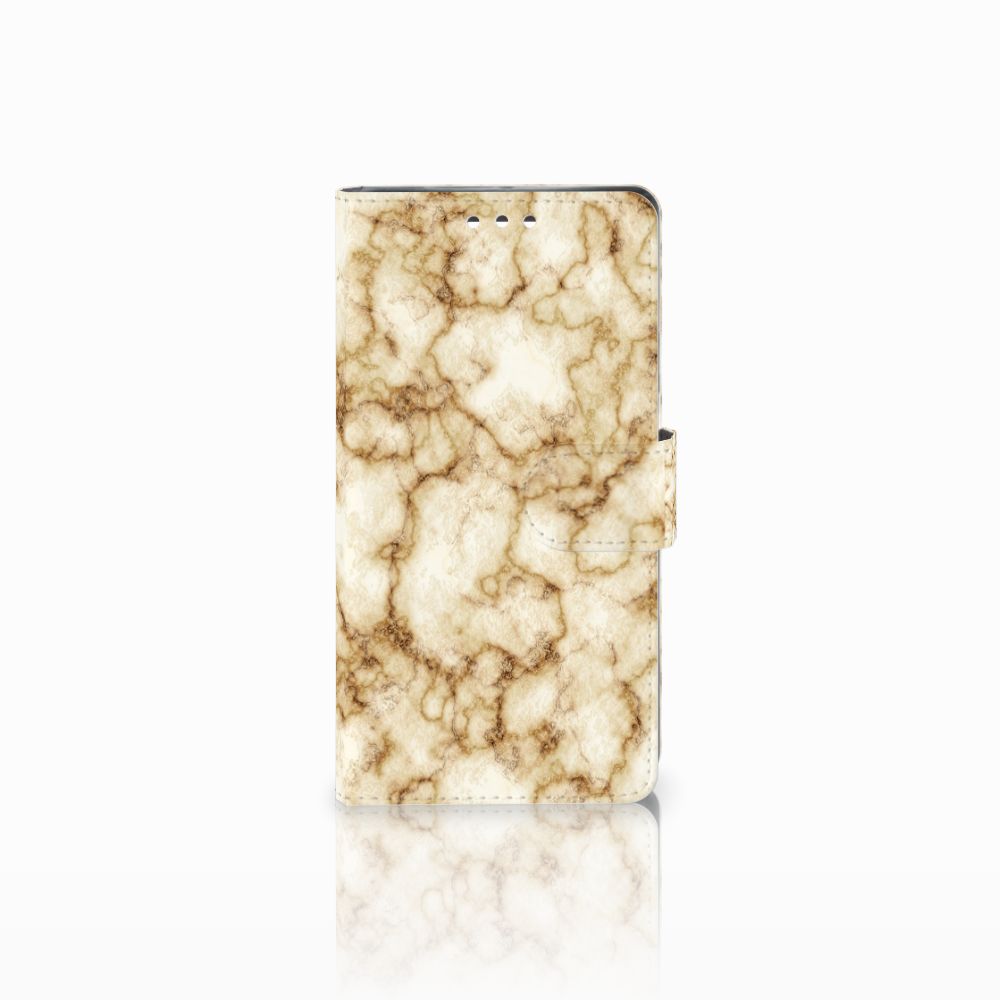 Sony Xperia XZ1 Bookcase Marmer Goud