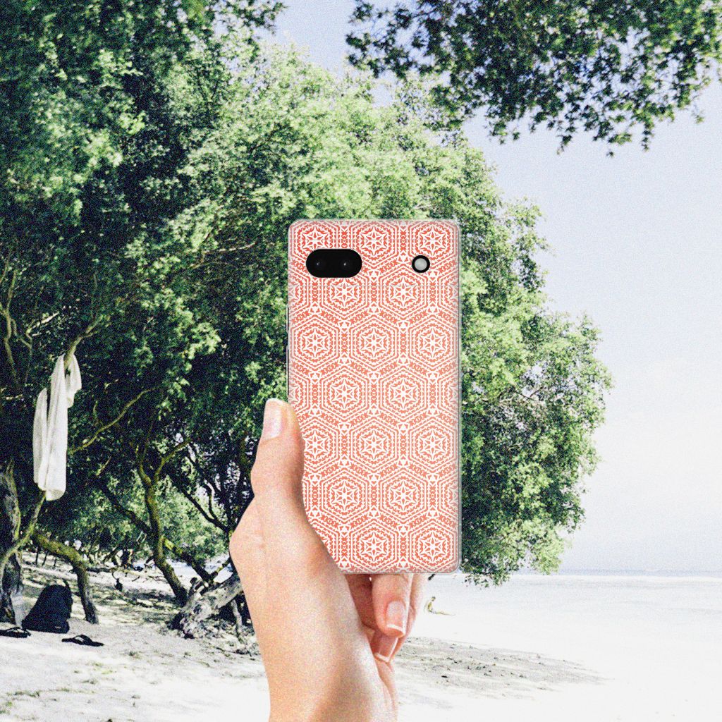 Google Pixel 6A TPU bumper Pattern Orange B2C Telecom