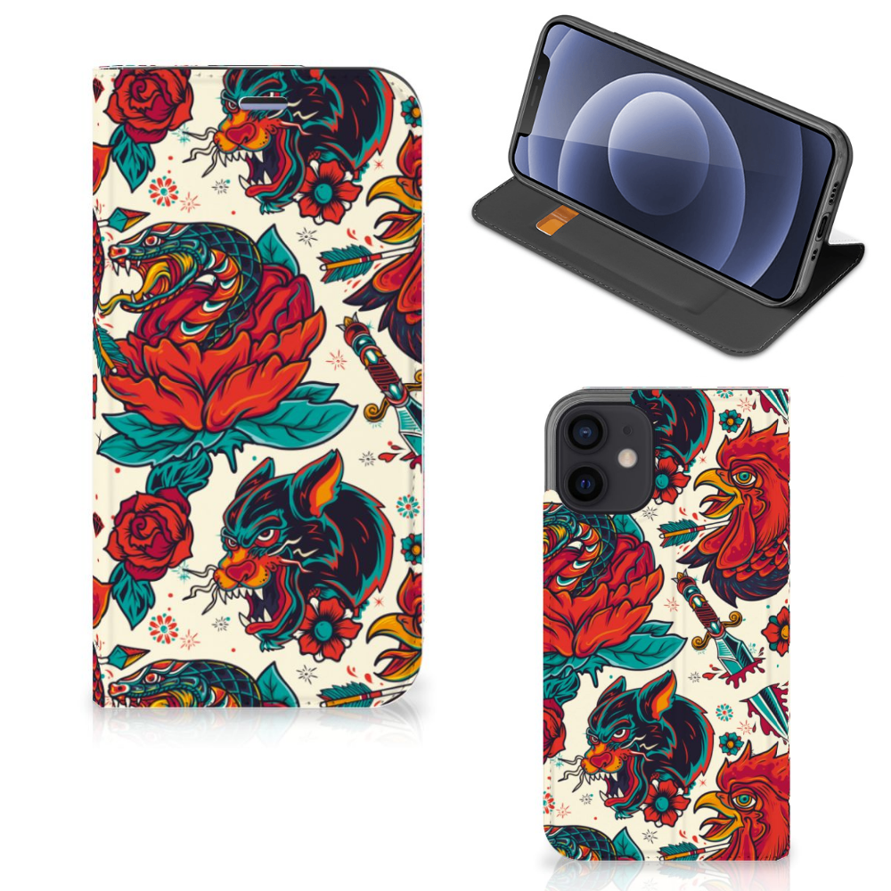 Stand Case voor iPhone 12 Mini Old Skool - B2C Telecom