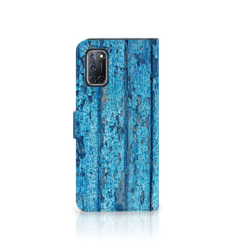 OPPO A72 | OPPO A52 Book Style Case Wood Blue