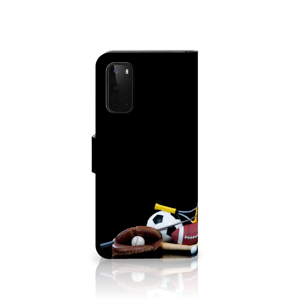 Samsung Galaxy S20 Wallet Case met Pasjes Sports met sportafbeeldingen en pasjeshouders