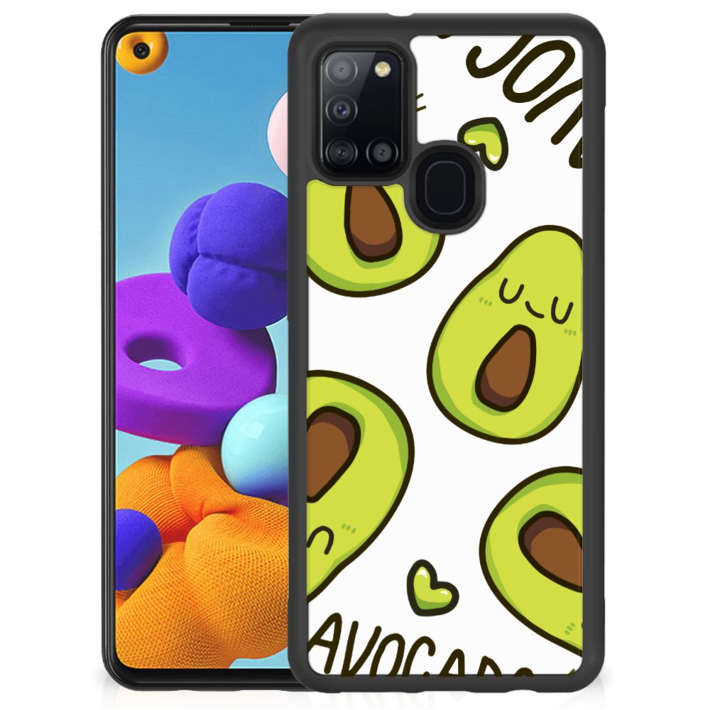 Samsung Galaxy A21s Bumper Hoesje Avocado Singing