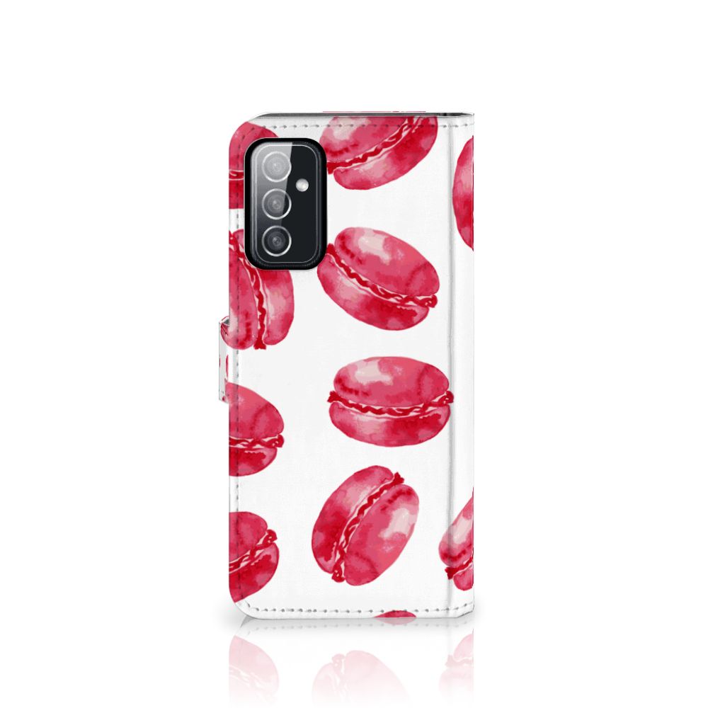 Samsung Galaxy M52 Book Cover Pink Macarons