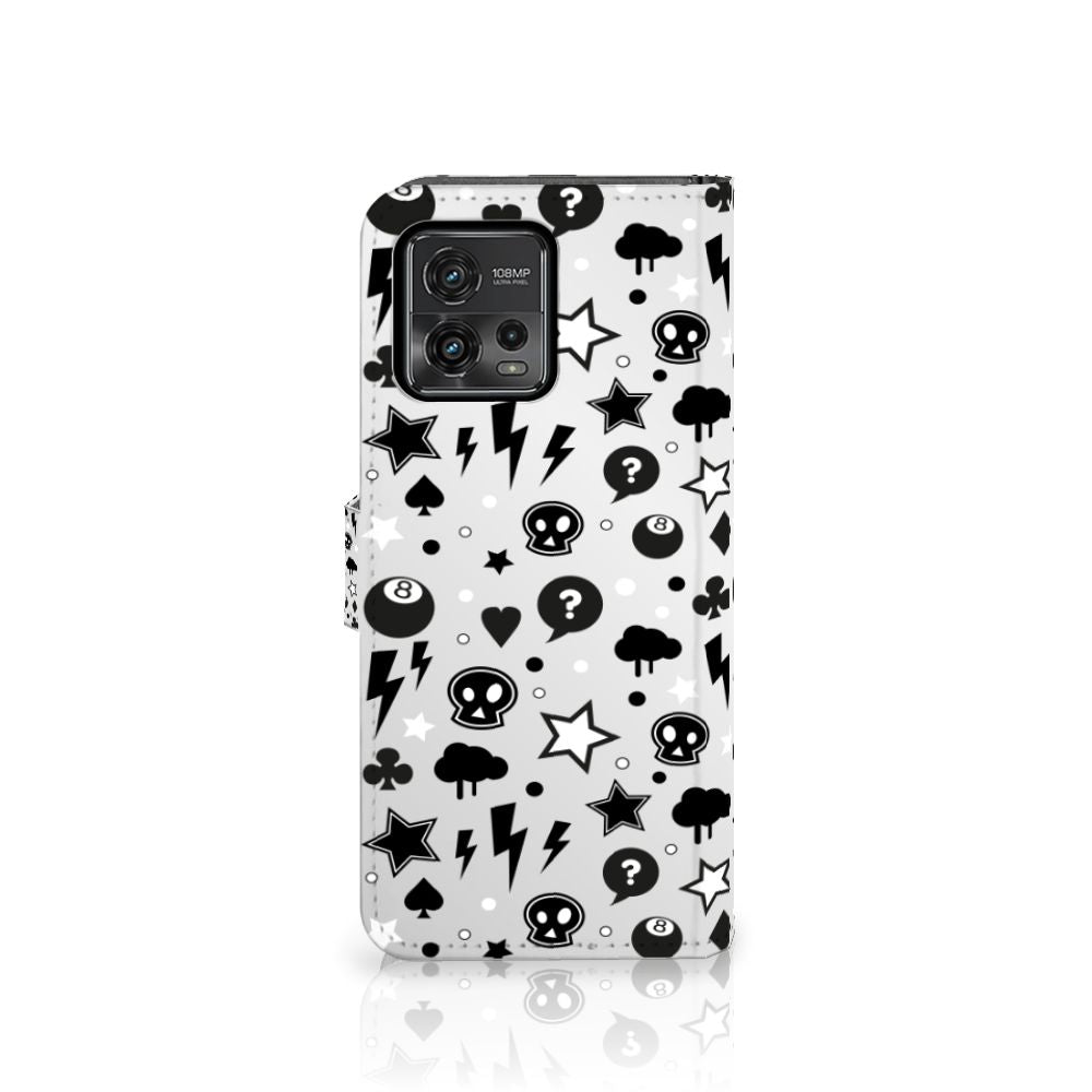Telefoonhoesje met Naam Motorola Moto G72 Silver Punk