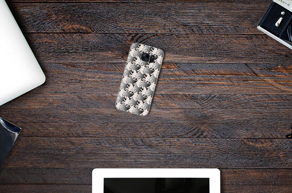 Samsung Galaxy S7 TPU Hoesje Salamander Grey
