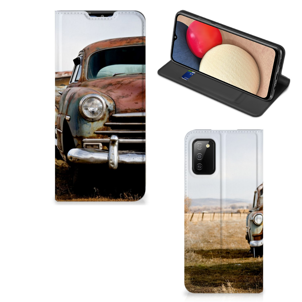 Samsung Galaxy M02s | A02s Stand Case Vintage Auto - B2C Telecom