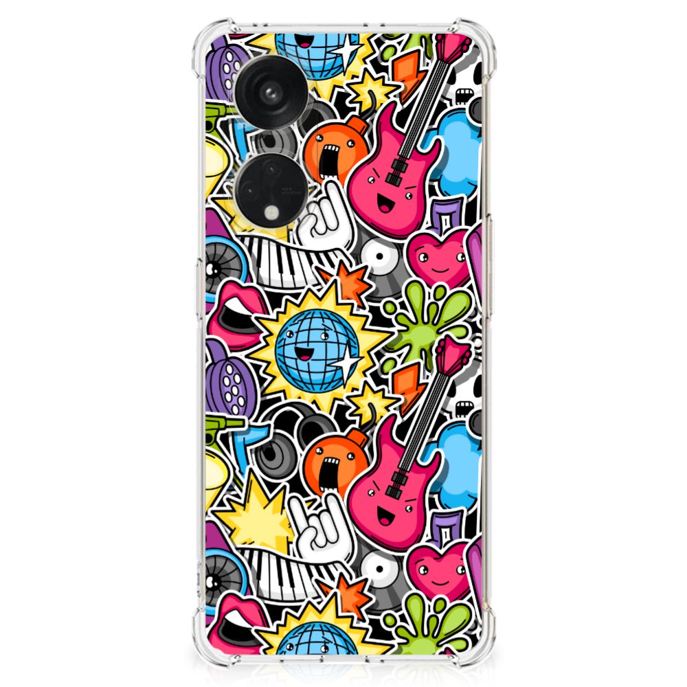 OPPO A98 Anti Shock Bumper Case Punk Rock