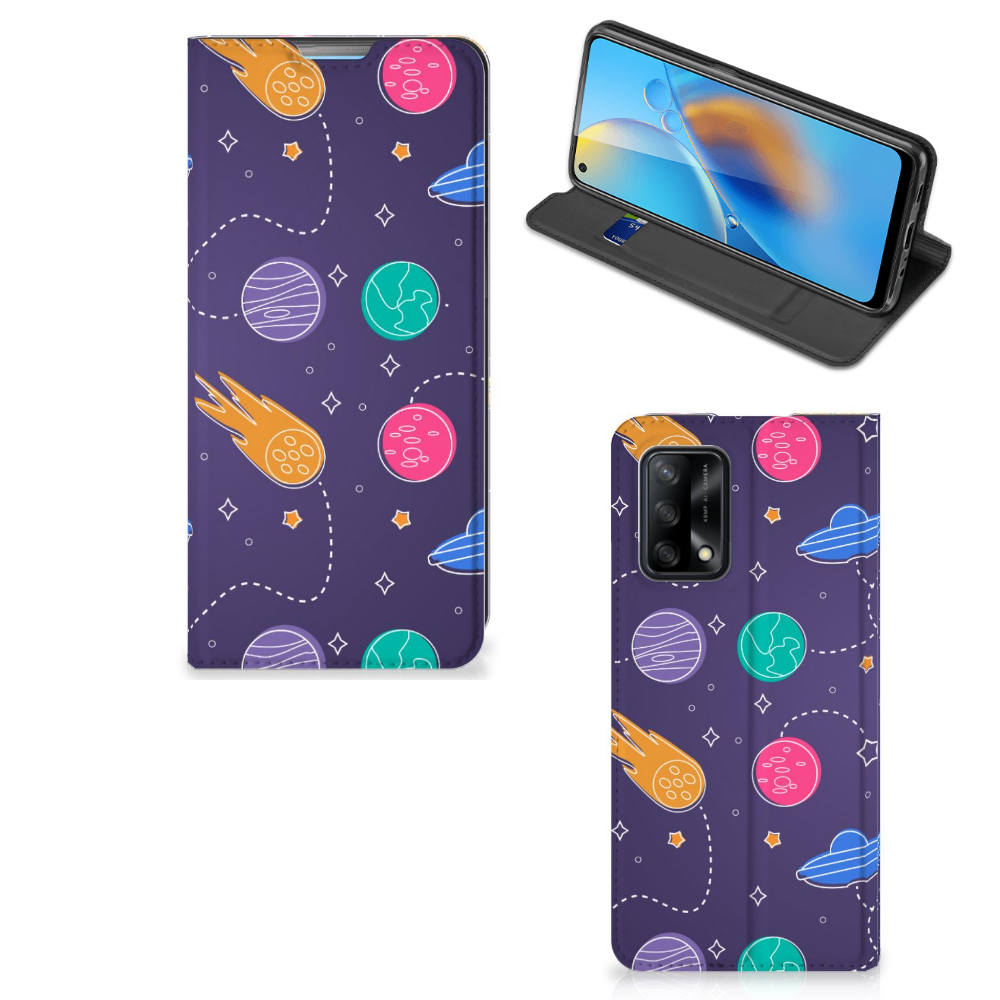 OPPO A74 4G Hippe Standcase Space - B2C Telecom