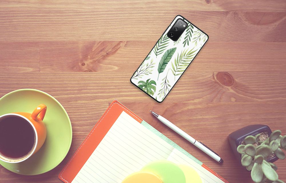 Samsung Galaxy S20 FE Bloemen Hoesje Leaves B2C Telecom