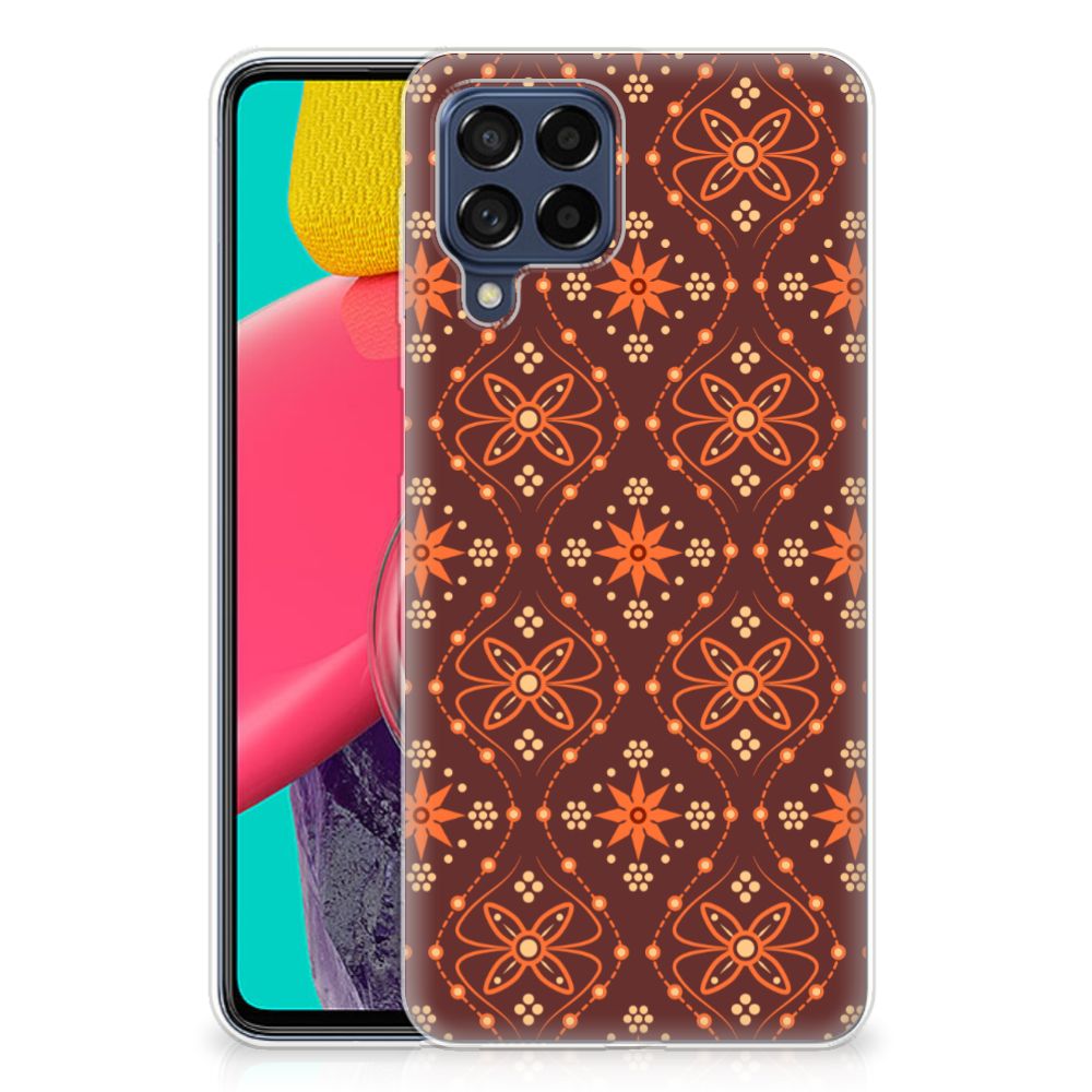 Samsung Galaxy M53 TPU bumper Batik Brown