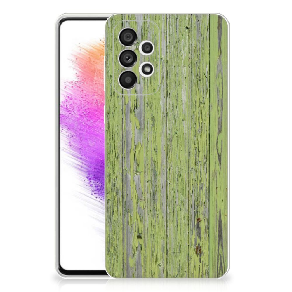 Samsung Galaxy A73 5G Bumper Hoesje Green Wood B2C Telecom