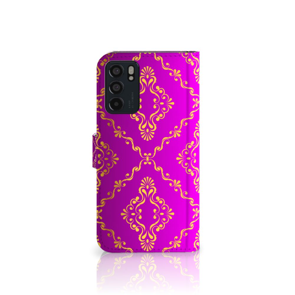 Wallet Case OPPO Reno6 5G Barok Roze