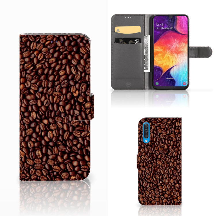 Samsung Galaxy A50 Book Cover Koffiebonen