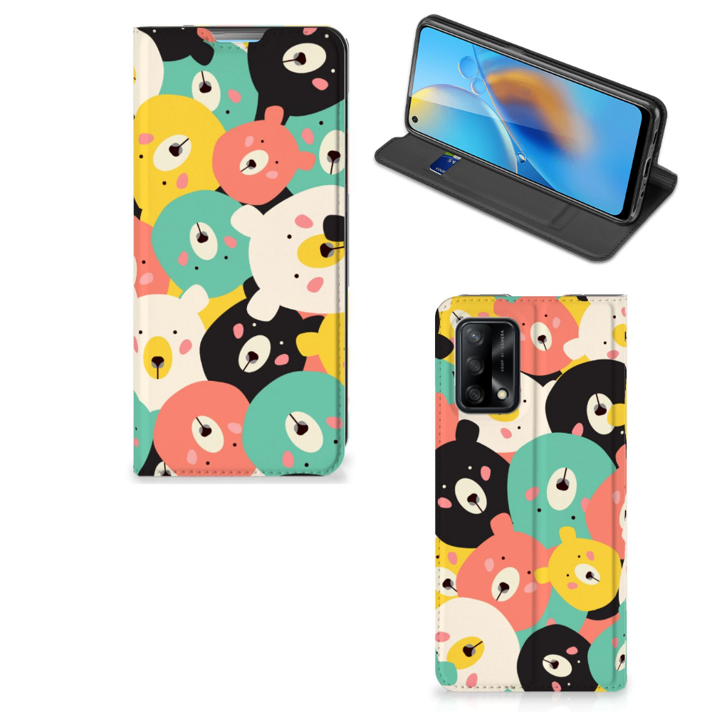 OPPO A74 4G Magnet Case Bears - B2C Telecom