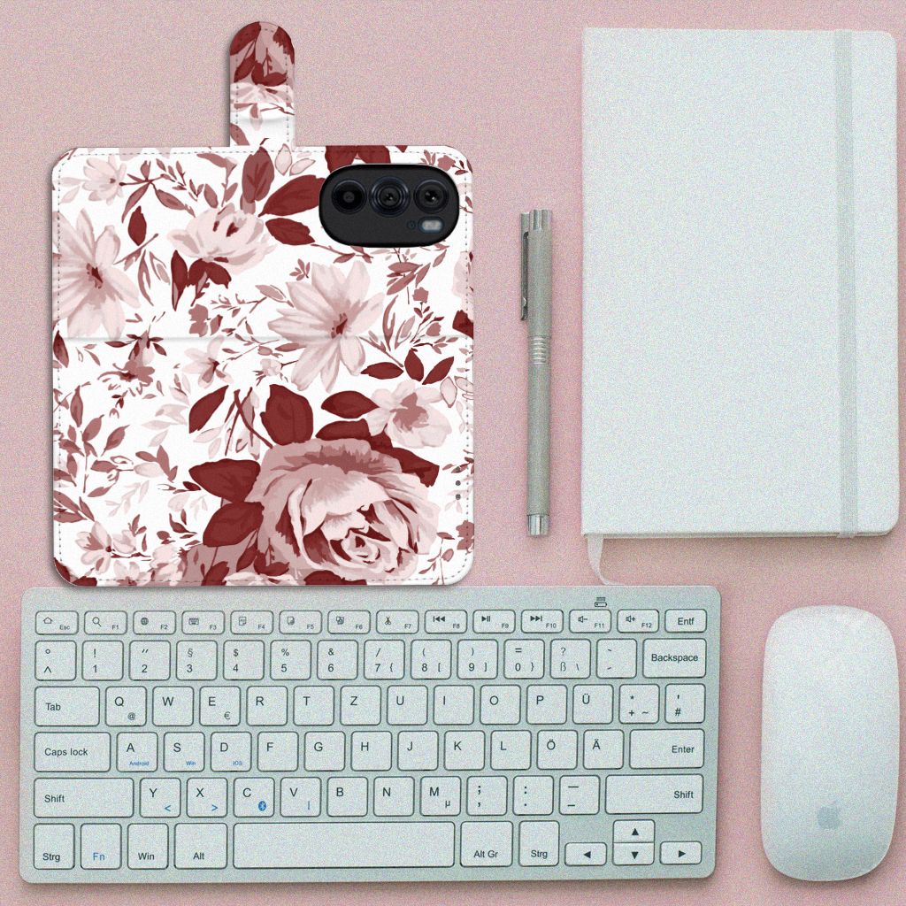 Hoesje Motorola Edge 30 Pro Watercolor Flowers