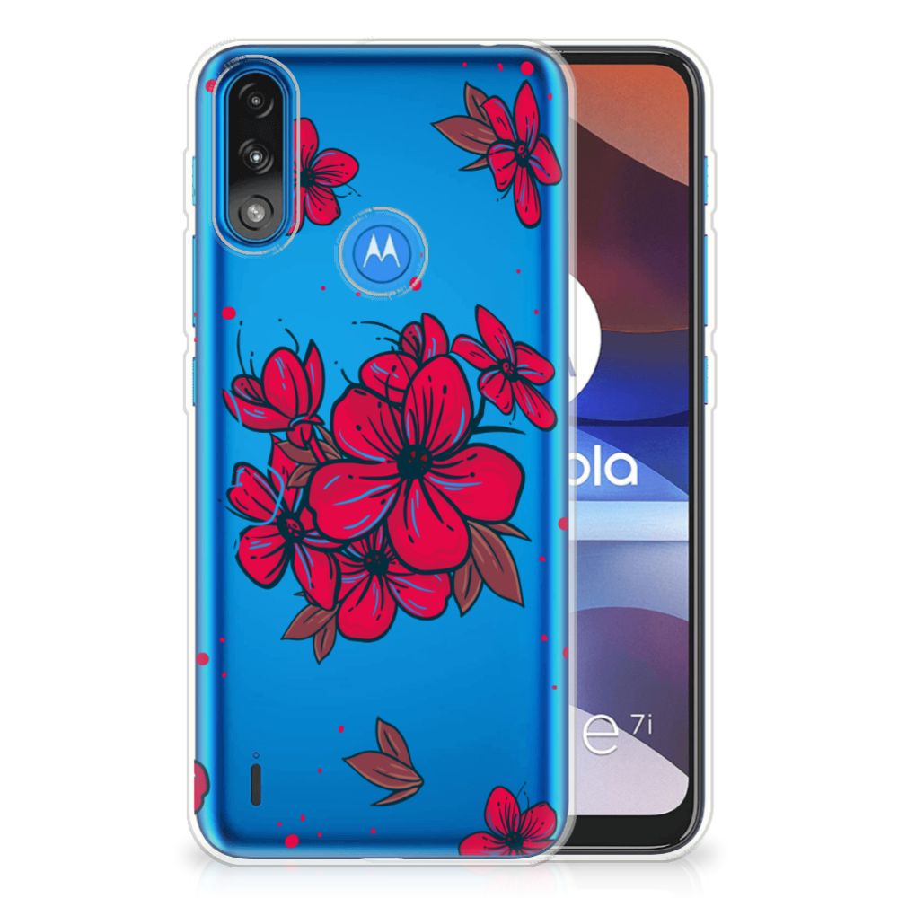 Motorola Moto E7/E7i Power TPU Case Blossom Red