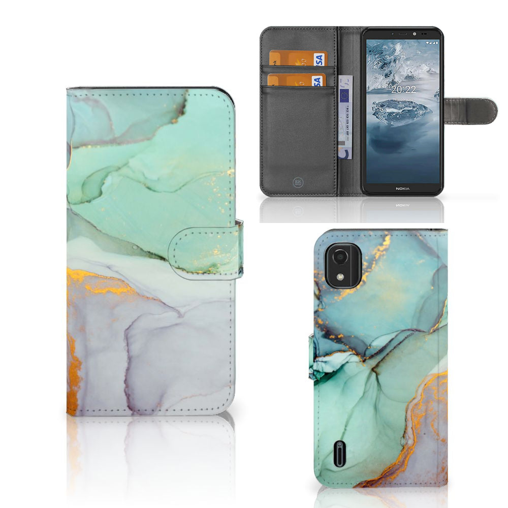 Hoesje voor Nokia C2 2nd Edition Watercolor Mix