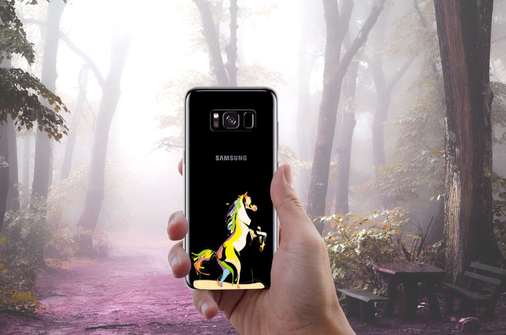 Samsung Galaxy S8 Telefoonhoesje met Naam Horse Color