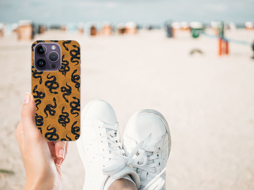 TPU Hoesje voor Apple iPhone 14 Pro Snakes B2C Telecom